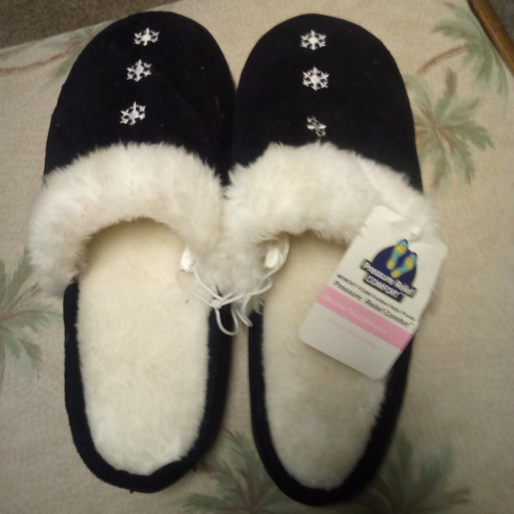 Pressure Relief Slippers, Soft Slippers, SnowFlake